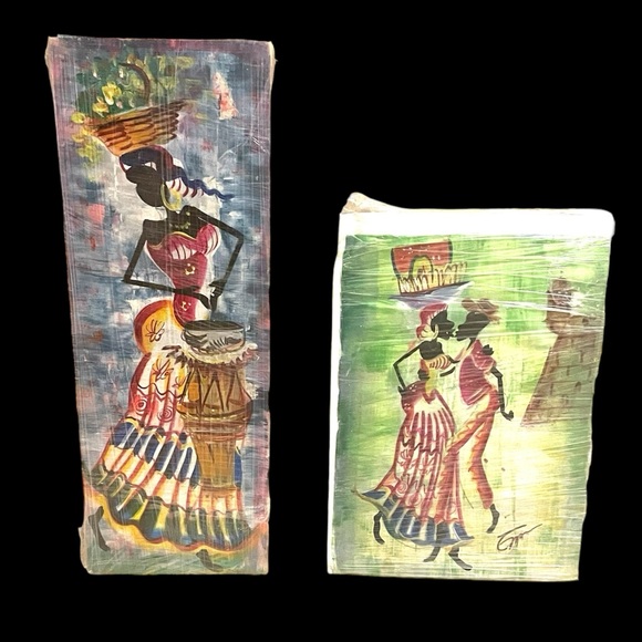 Painting - Joyful Couple  -  Woman and Man Celebrating Caribbean Life - Picture 7 of 7